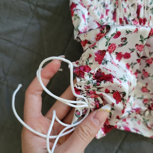 💕 NWOT For Love And Lemons bustier corset tie tank s - Picture 4 of 8